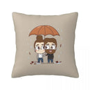Axyaa Square Pillowcase Comfort Cushion Cover Polyester Throw Pillow for Home Sofa