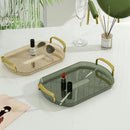 Axyaa Light Luxury Transparent Tea Tray Organizer for Home Decor and Storage