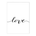 Nordic Love Life Quote Canvas Painting Wall Art for Living Room by Axyaa