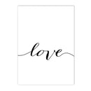 Nordic Love Life Quote Canvas Painting Wall Art for Living Room by Axyaa