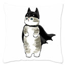 Axyaa Cat Shark Pillow Case: Kawaii Sofa Cushion Cover 45x45cm