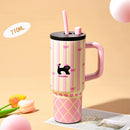Axyaa 710ML Stainless Steel Insulated Thermos Bottle Straw Tumbler