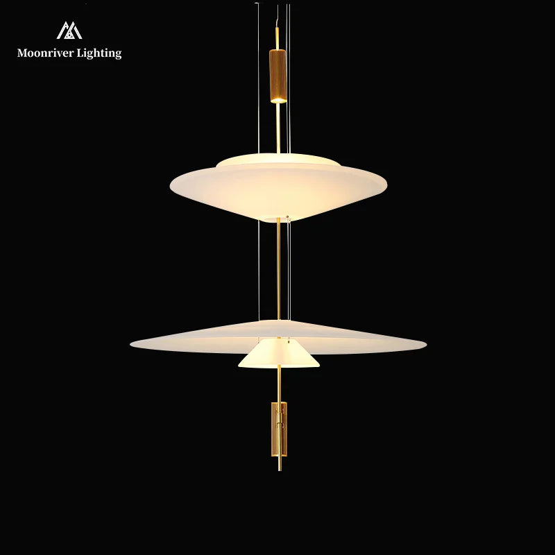 Axyaa UFO LED Pendant Light Modern Chandelier for Dining Living Room Bar
