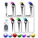 Axyaa LED RGB Lawn Spike Lamp for Garden Landscape, Remote Control, Waterproof IP65