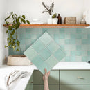 Axyaa 3D Matt Tile Stickers, Self-adhesive Backsplash for Kitchen Bathroom, Waterproof Wall Decor