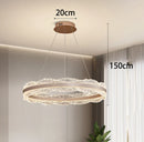 Axyaa Modern Crystal Chandelier LED Ceiling Lamp for Living Room Indoor Lighting