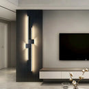 Axyaa Wood Grille LED Wall Lamp for Living Room & Bedroom Décor