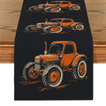 Axyaa Tractor Silhouette Table Runner for Kitchen and Dining Decor