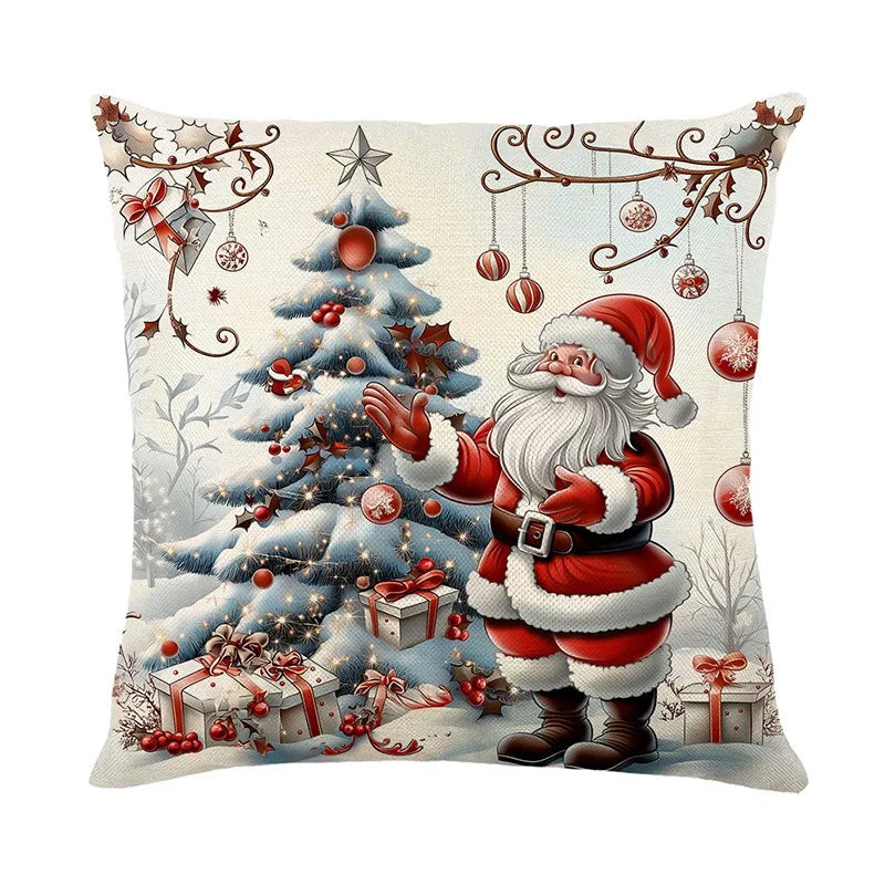 Axyaa Christmas Pillow Cover Set - Festive Home Decor & Gift