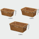 Axyaa Wicker Serving Baskets: Handwoven Rattan, Multicolor, 10 Styles for Bread, Fruit, Vegetables