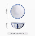 Axyaa 5 Inch Ceramic Bowl Set for Vegetables, Soup, Eggs, Air Fryer, Salad, Noodles