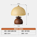 Mushroom Wooden Table Lamps with LED Glass Lampshade for Axyaa Brand