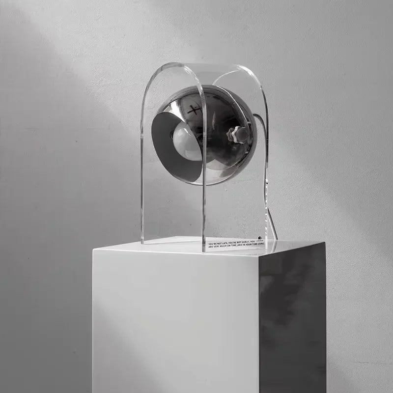 Axyaa Acrylic Bedside Table Lamp for Modern Living Rooms