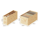 Axyaa Jeans Compartment Divider Box: Closet Drawer Organizer for Clothes, Underwear, and Bras