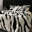 Axyaa Plush Faux Fox Fur Blanket: Luxury Weighted Sofa Throw for Winter & Autumn