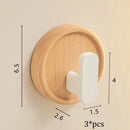 Axyaa HeMu Walnut Solid Wood Jacket Hook for Hotel Bathroom