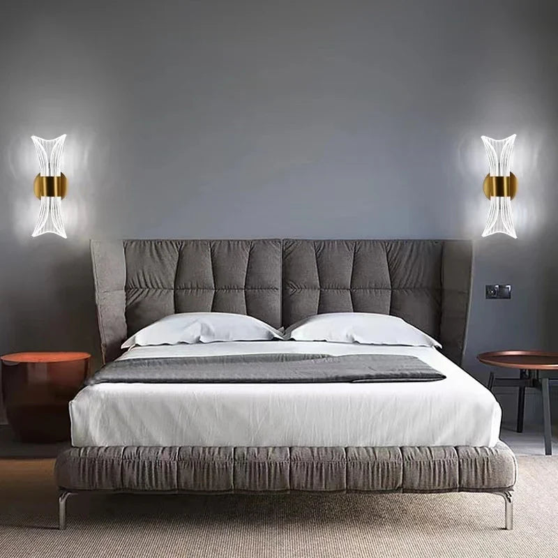 Axya Crystal Wall Lamp: Elegant Bedroom & Living Room Lighting