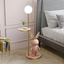 Axyaa Round Table Floor Lamp: Modern Nordic Style for Children's Room