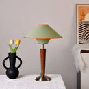 Axyaa Wooden Fabric LED Table Lamp Medieval Style Home Living Room Decoration