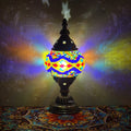 Axyaa Turkish Mosaic Table Lamp: Handcrafted Vintage Art Deco Bedside Light