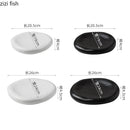 Axyaa Matte Ceramic Irregular Plate Set for Molecular Cuisine and Sushi Dining