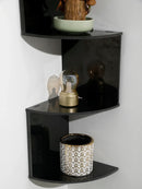 Axyaa 5-Layer Wooden Corner Shelf Stand & Storage for Home & Kitchen Organizers