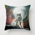Axyaa Wildlife Wolf Decorative Pillow Sleeve for Home and Office Décor