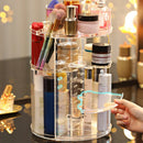 Axyaa 360 Rotating Makeup Organizer: Multi-Function Desktop Storage Rack