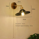 Axyaa Art Deco LED Wall Lamp with Pull Switch, Nordic Design Glass Interior Light