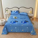 Axyaa Cartoon Panda Flannel Blanket Set with Pillowcases for Sofa Bed Bedspread