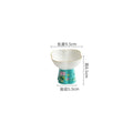 Axyaa Flower Shaped High Footed Ceramic Bowl - Creative Tableware