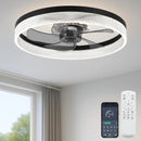 Axyaa Pendant Arm Ceiling Fan with Built-in LED Light, Adjustable Speed and Silent Operation