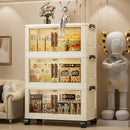 Axyaa Foldable Storage Cabinet: 4 Layers, Plastic Storage Box, Home Organization Solution