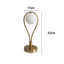 Axyaa Nordic Glass Ball Table Lamp for Bedroom Brass Living Room Study Home Decor Lighting