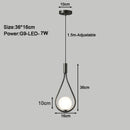 Axyaa Copper LED Pendant Lamps with 7w G9 Bulb - Bedroom Chandelier Hanging Lighting