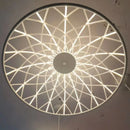 Axyaa Modern Glass Rope Chandelier LED Staircase Restaurant Nordic Living Room Lighting