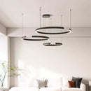 Axyaa LED Full Spectrum C-ring Pendant Light: Modern Luxury Minimalist Lighting for Home Decor.