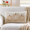 Axyaa Halloween Pillow Cover Pumpkin Ghost Spider Orange Black Home Decor