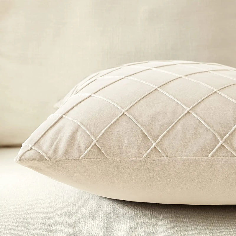 Axyaa Velvet Cushion Cover - Nordic Style Ultra Soft Pillowcase