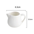 Axyaa Ceramic Mini Milk Jug with Handle in Pure White Specialty Tableware