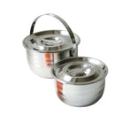 Axya Stainless Steel Basin Lid Soup Pot Oil Seasoning Cylinder Egg Stew Milk Salt Bottle