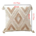 Axyaa Nordic Geometric Plush Pillowcases with Tassel - Bohemian Style Home Decor