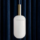 Axyaa White Glass Pendant Lamp – Elegant LED Hanging Lighting