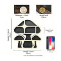 Wooden Mushroom Crystal Holder by Axyaa - Multi Compartment Display Shelf & Home Decor