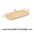 Axyaa Wood Grain Plastic Tray, Rectangular Hot Pot & Barbecue Plate