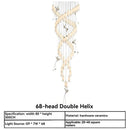 Axyaa Crystal Flower Chandelier for Stairway Loft, Villa, Hotel Lobby