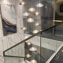 Axyaa Modern Home Chandelier Stair Pendant Living Room Interior Lighting