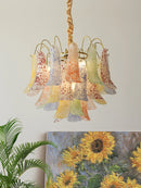Axyaa Vintage Crystal Chandelier for Living Room Bedroom Dining Room