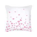Axyaa Happy Valentine's Day Pink Pillowcase - Cute Square Cushion Cover