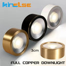 Axyaa Retro Copper LED Ceiling Downlights 6W/8W/10W - Surface Mounted Spot Lighting